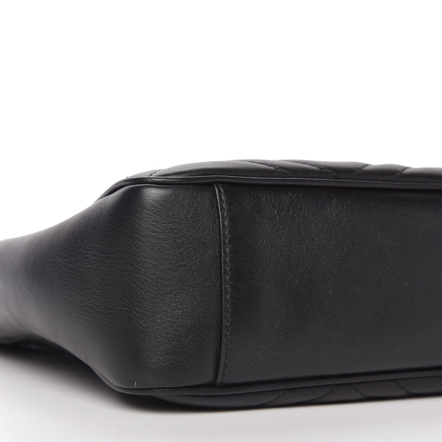 Calfskin Matelasse Medium GG Marmont Open Top Shoulder Bag Black