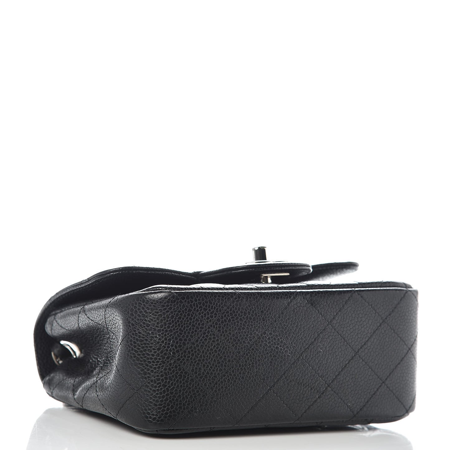 Caviar Quilted Mini Square Flap Black