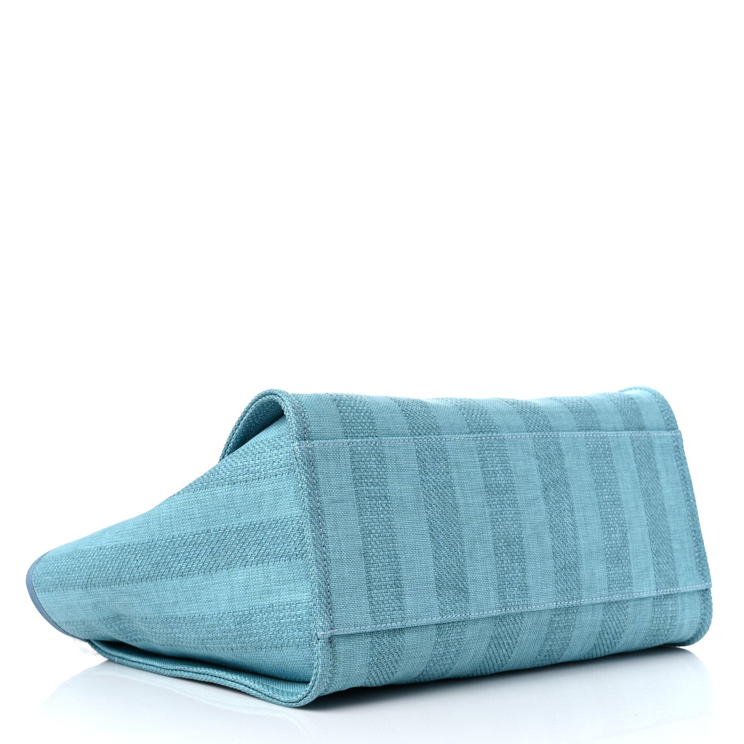 Chanel Mixed Fibers Striped Medium Deauville Tote Blue 4 of 11