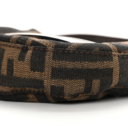 Fendi Zucca Mini Half Moon Baguette Tobacco 10 of 13