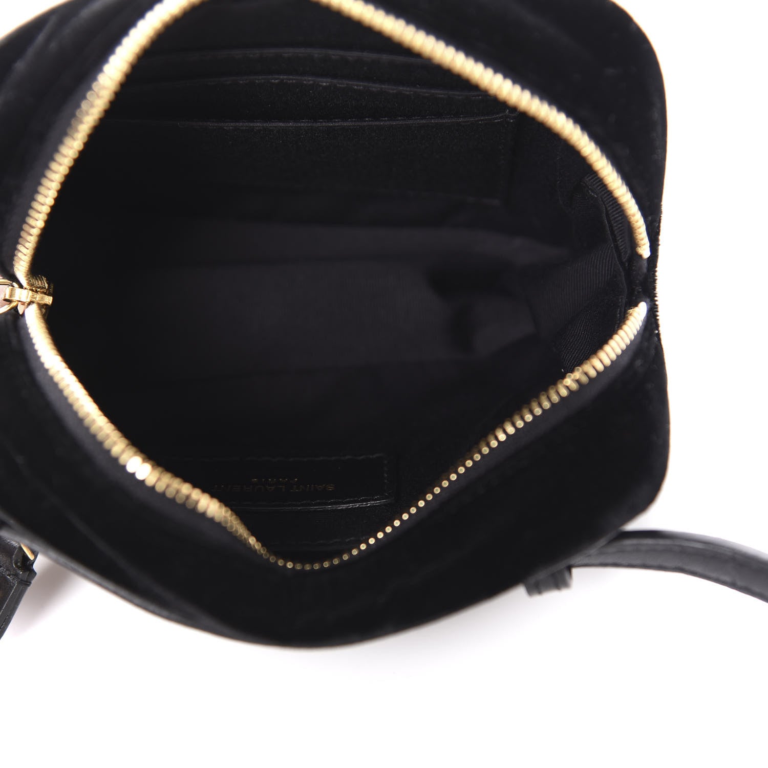 Saint Laurent Velour Matelasse Monogram Lou Belt Bag Black 5 of 10
