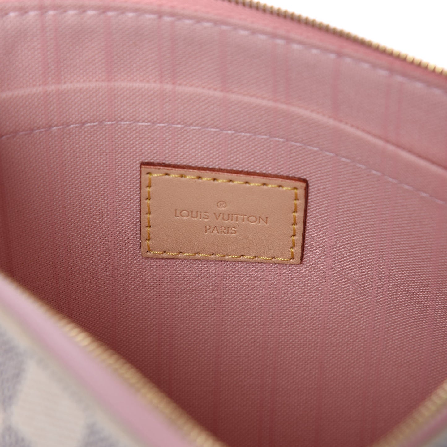 Damier Azur Neverfull MM GM Pochette Rose Ballerine