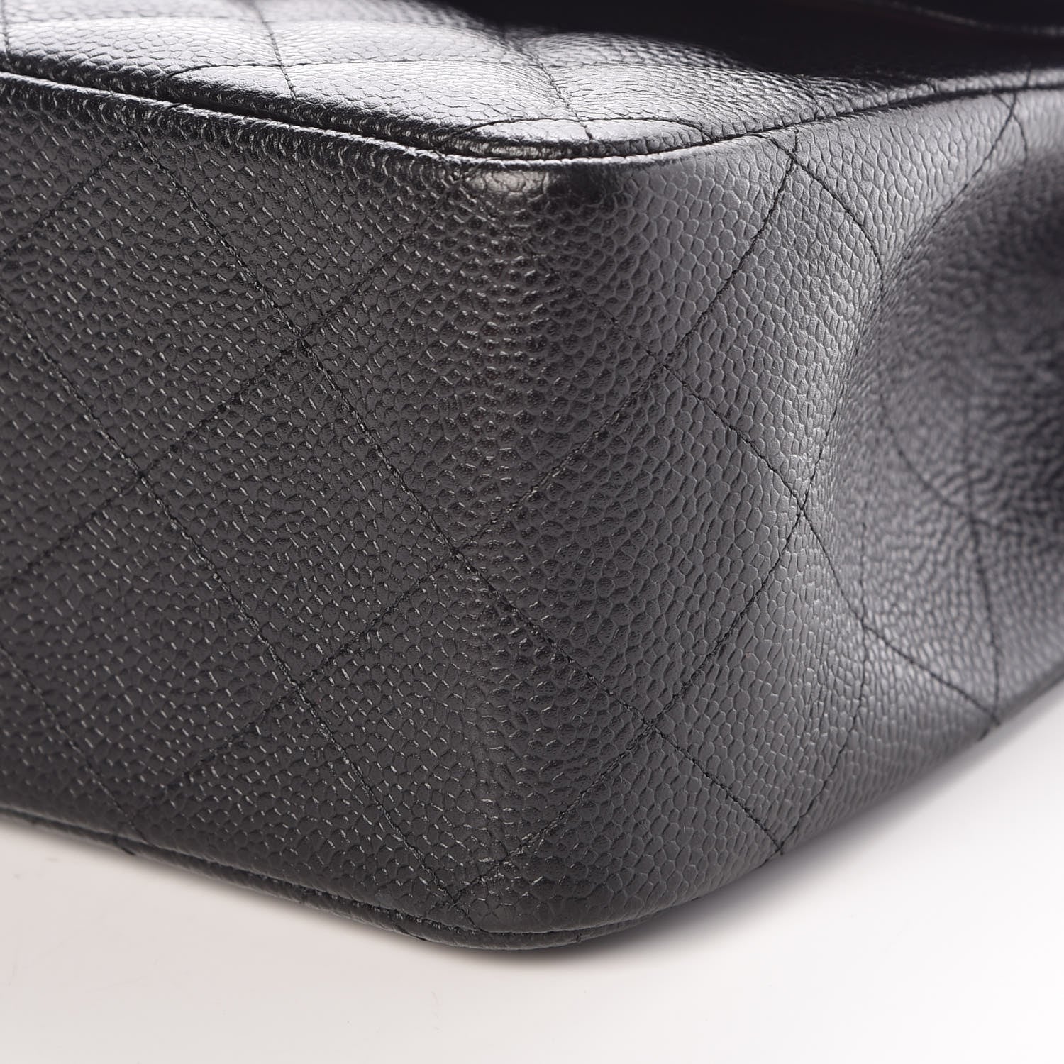 Chanel Caviar Quilted Jumbo Double Flap Black 9 of 10