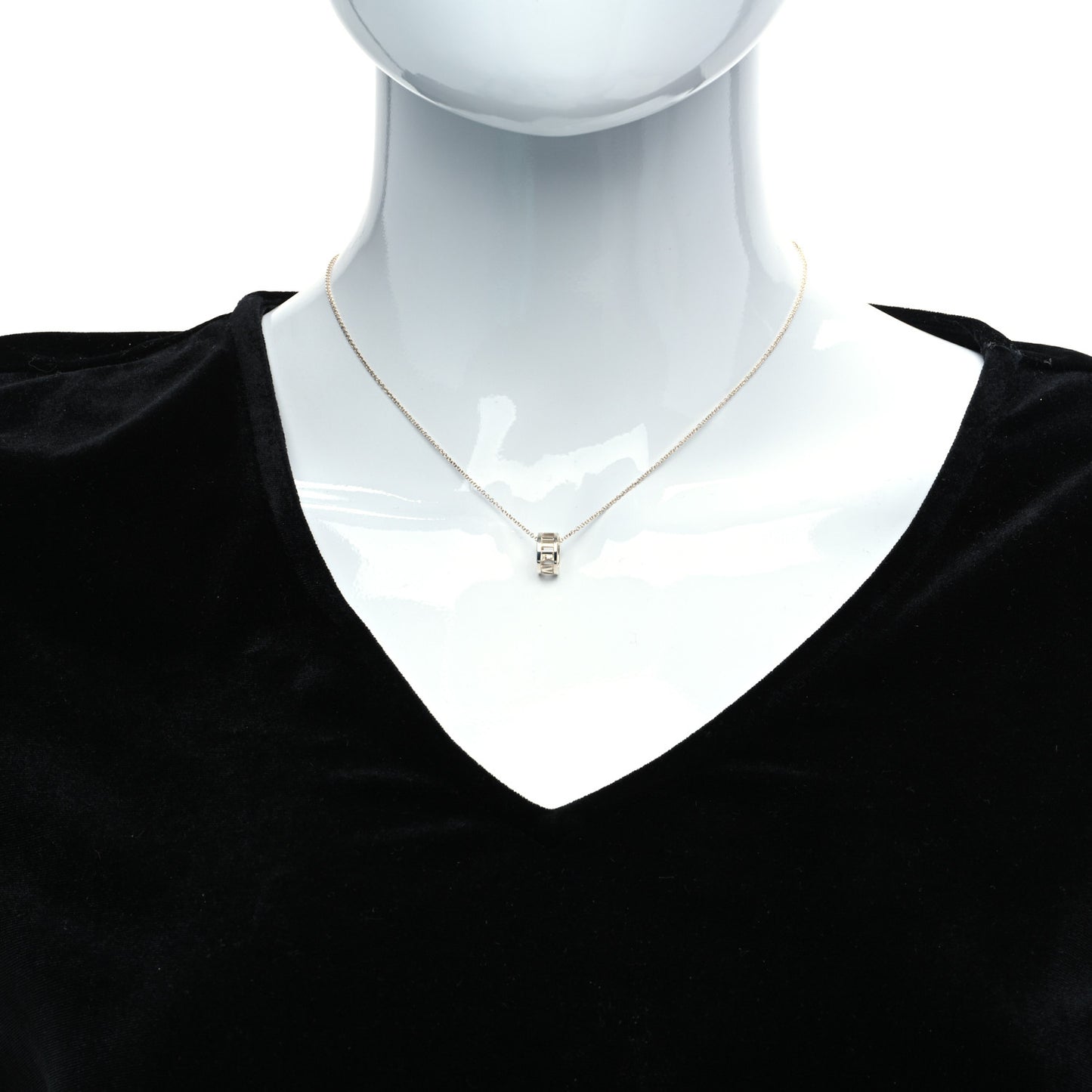 Sterling Silver Atlas Open Pendant Necklace