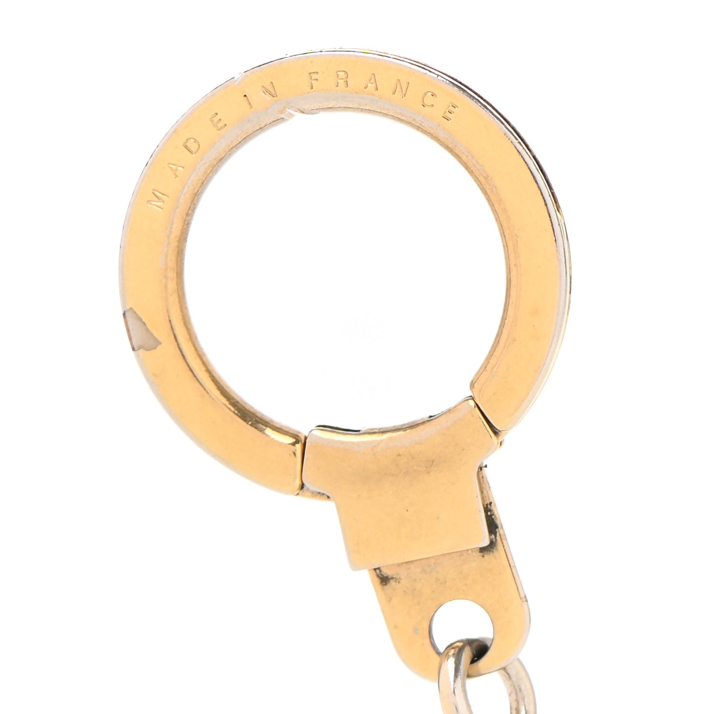 Metal Pochette Extender Key Ring Chain Gold