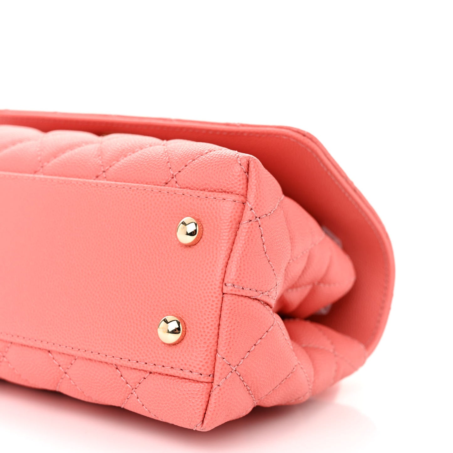 Caviar Quilted Mini Coco Handle Flap Pink