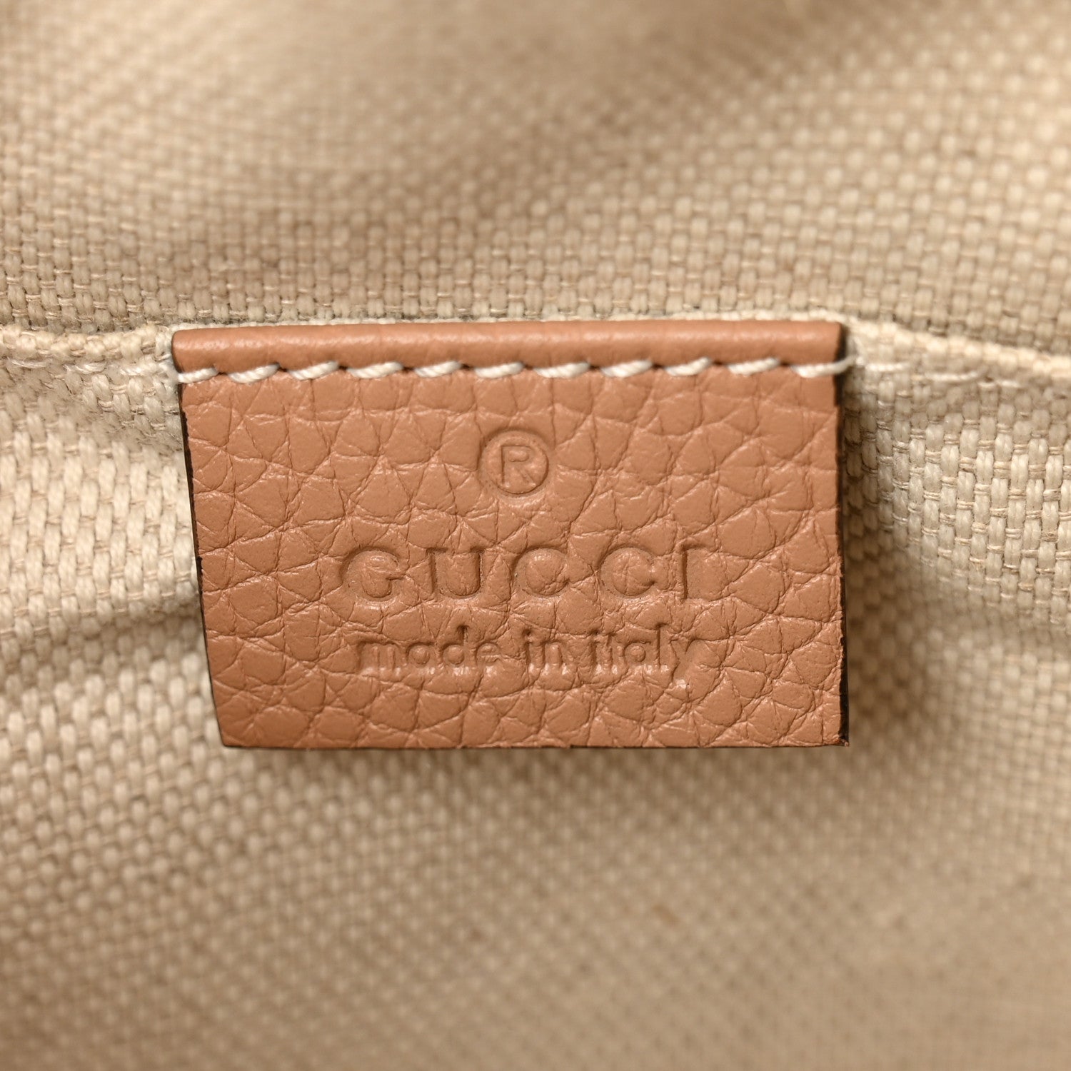Gucci Pebbled Calfskin Small Soho Disco Bag Rose Beige 6 of 14