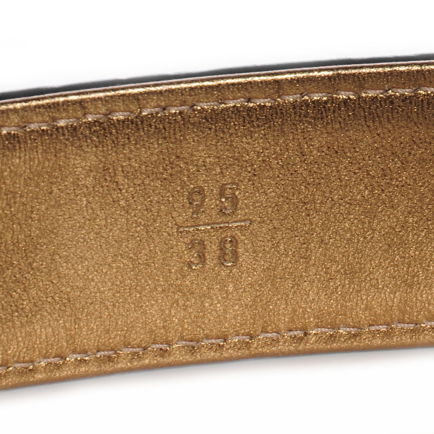 Chanel Lambskin Camellia CC Belt 95 38 Black 3 of 6