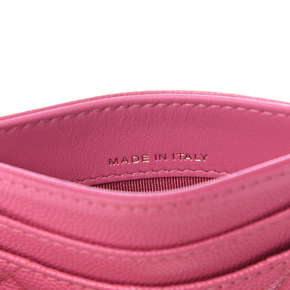 Chanel Caviar Quilted Card Holder Pink 6 of 11