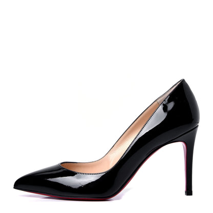 Christian Louboutin Patent Calfskin Pigalle 85 Pumps 37 Black 1 of 6