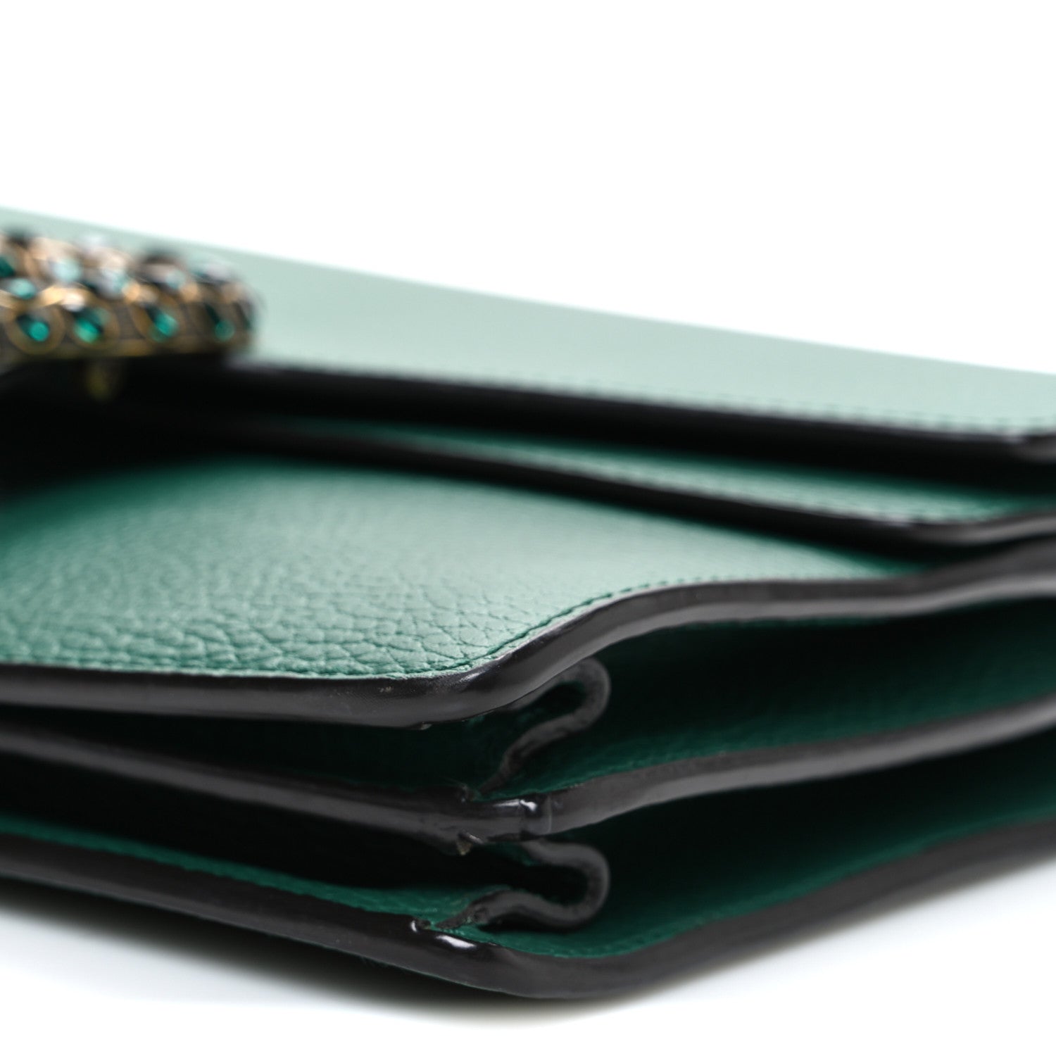 Gucci Pebbled Calfskin Small Dionysus Shoulder Bag Emerald 10 of 10
