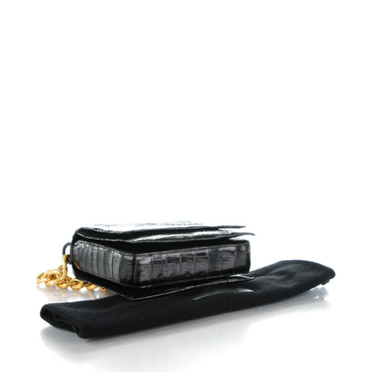 Nancy Gonzalez Crocodile Small Chain Crossbody Bag Black 4 of 7