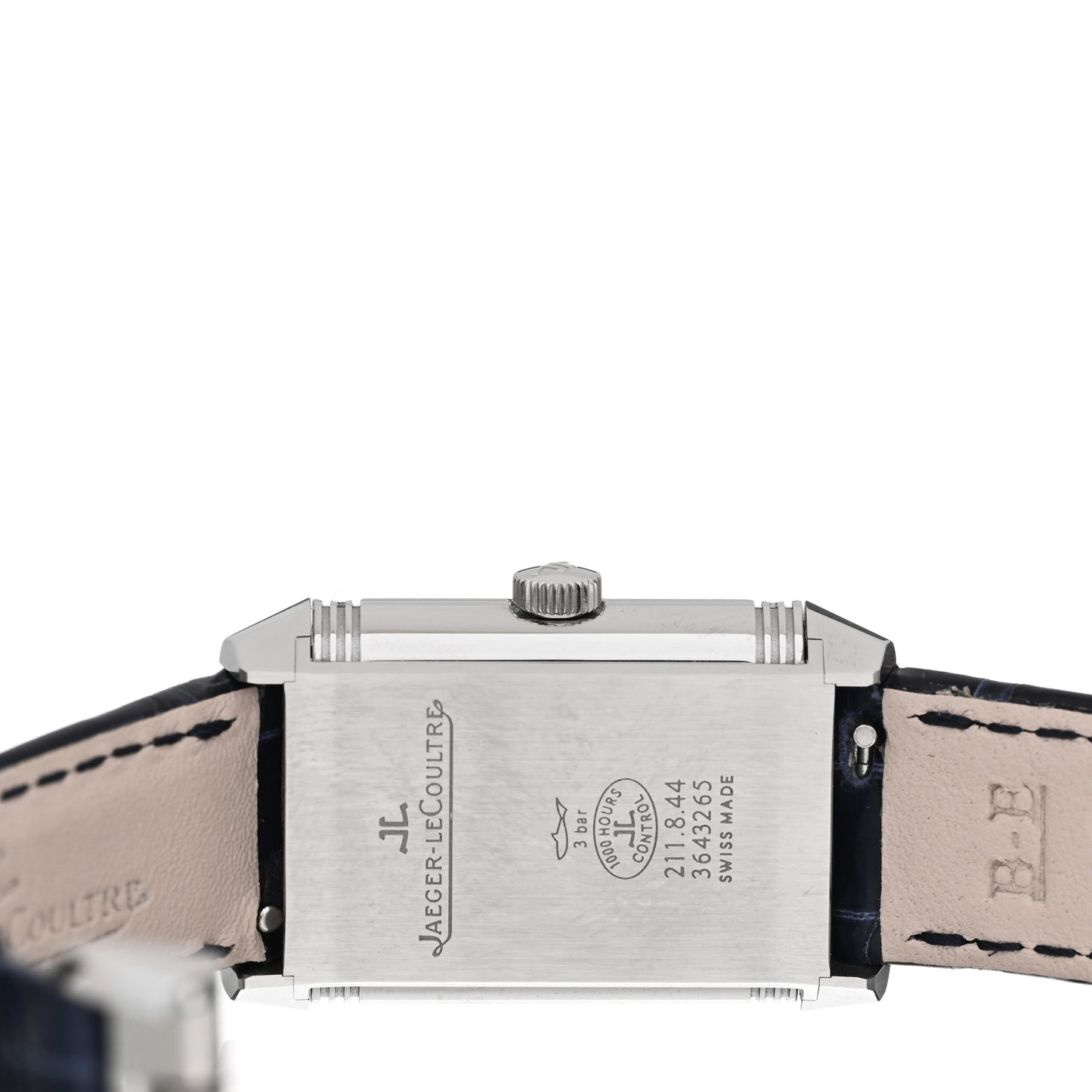 Stainless Steel Alligator Diamond 21mm Reverso Classic Duetto Manual Winding Watch Q2668432