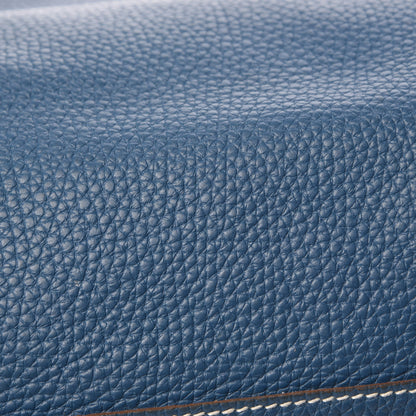 Hermes Taurillon Clemence Double Sens 36 Reversible Tote Menthe Bleu Thalassa 15 of 16