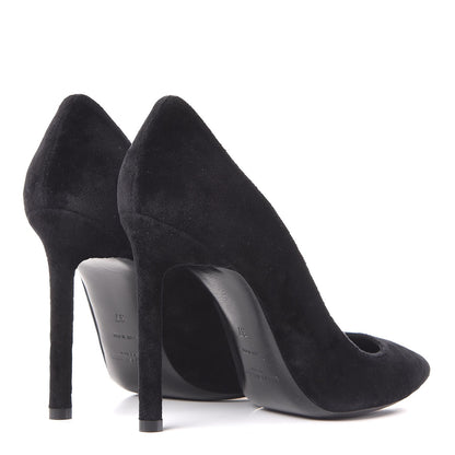 Saint Laurent Velvet Anja 105 Pumps 37 Black 4 of 10