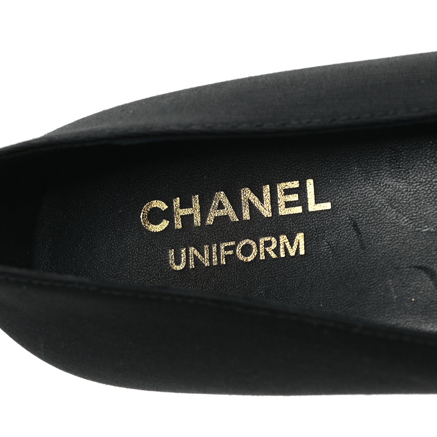 Chanel Grosgrain Cap Toe Uniform Ballerina Flats 40 Black 7 of 8