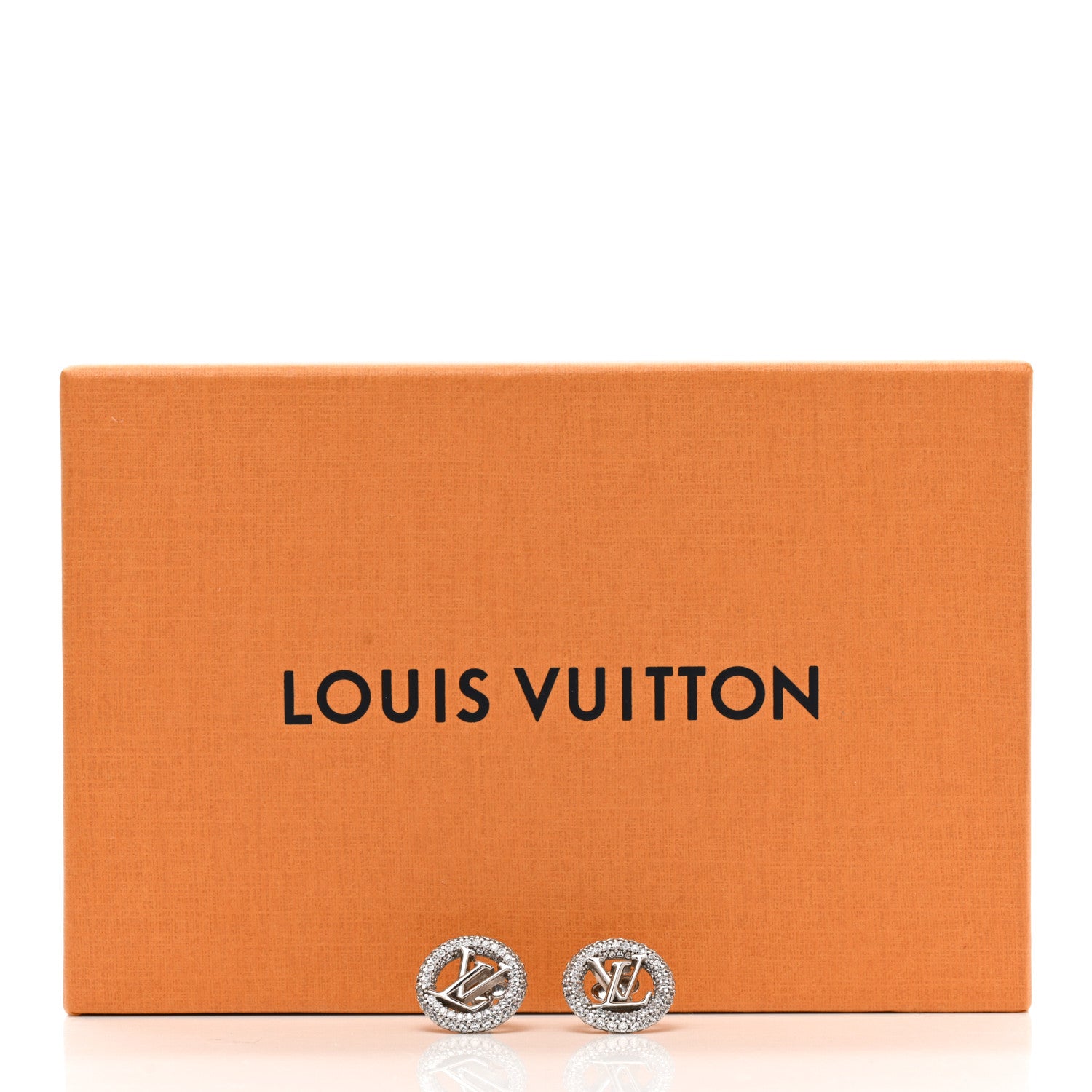 Louis Vuitton Metal Crystal Louise By Night Earrings Silver 6 of 6