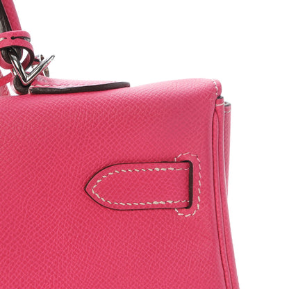 Hermes Epsom Candy Kelly Retourne 35 Rose Tyrien Rubis 35 of 38