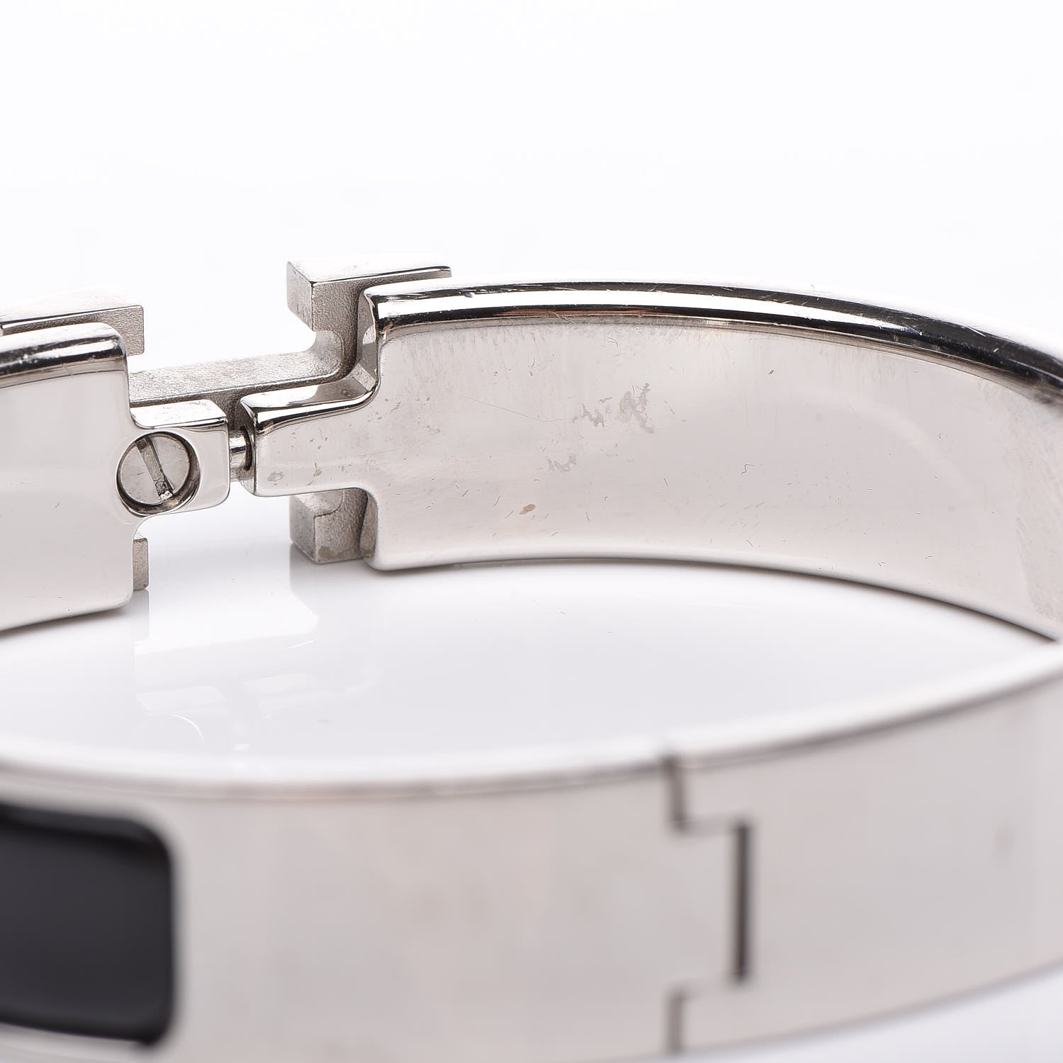 Hermes Enamel Narrow Clic Clac H Bracelet PM Black 5 of 5