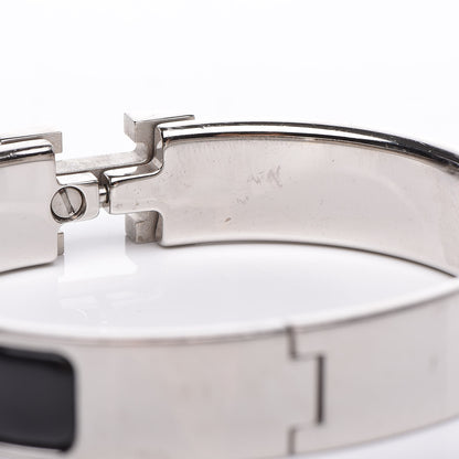 Hermes Enamel Narrow Clic Clac H Bracelet PM Black 5 of 5
