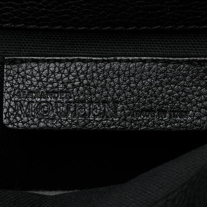 Alexander McQueen Grained Calfskin Padlock Crossbody Bag Black 7 of 10