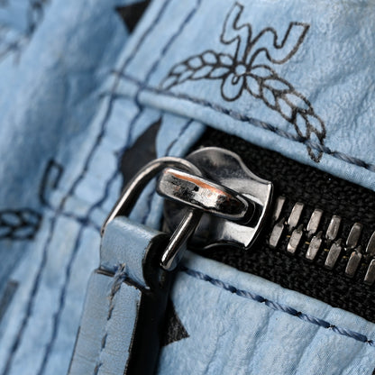 MCM Visetos Side Stud Mini Stark Backpack Blue 28 of 28