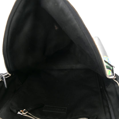 Burberry Canvas London Check Print Abbeydale Backpack Black 5 of 16