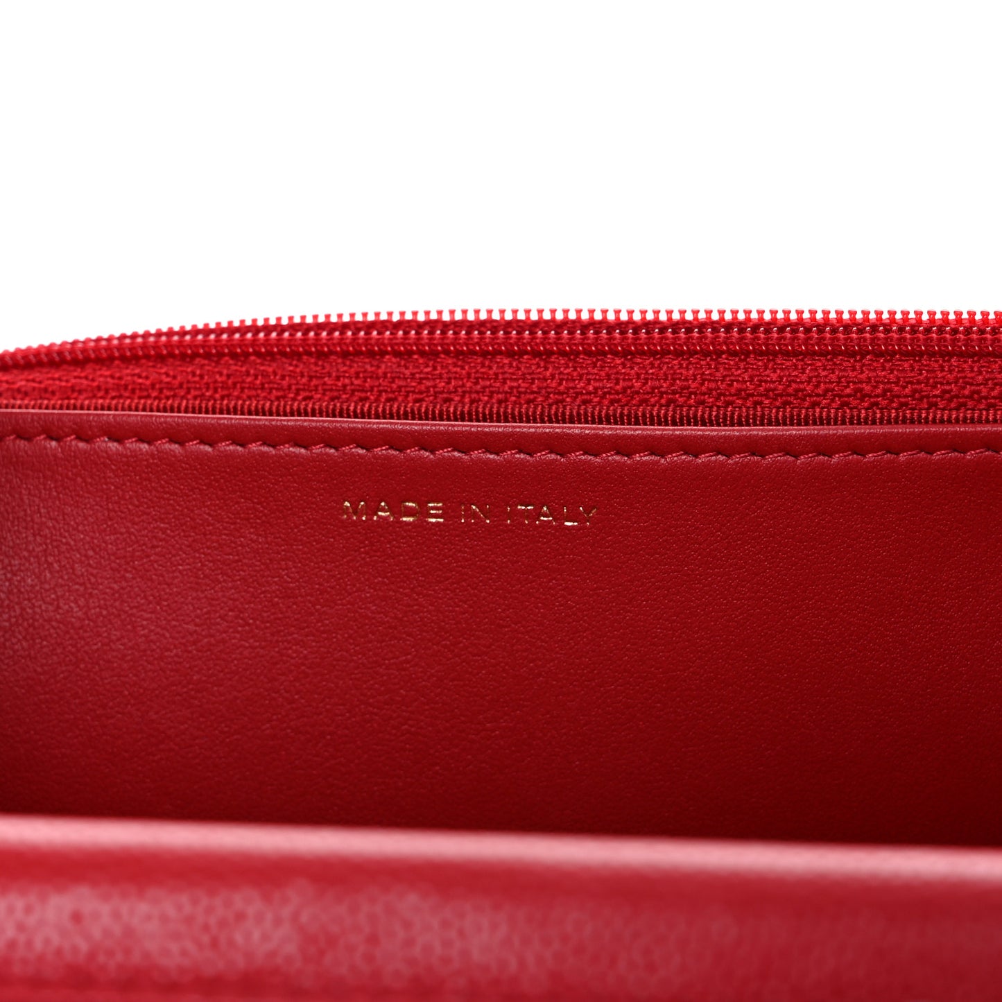 Caviar Quilted Wallet On Chain WOC Red