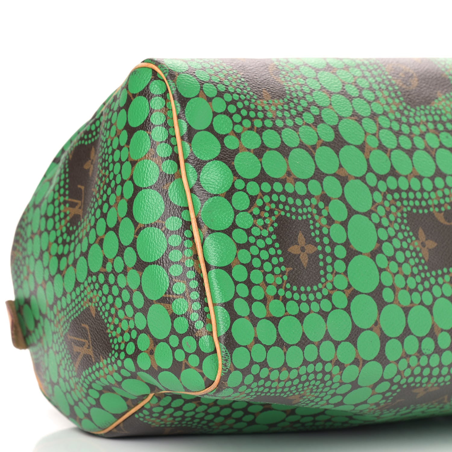 Louis Vuitton Monogram Kusama Town Speedy 30 Green 8 of 11