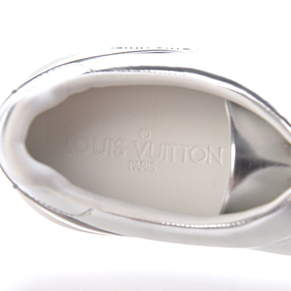 Louis Vuitton Metallic Calfskin Frontrow Sneakers 38.5 Silver 6 of 11