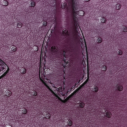 Hermes Ostrich Birkin 30 Violine 9 of 31