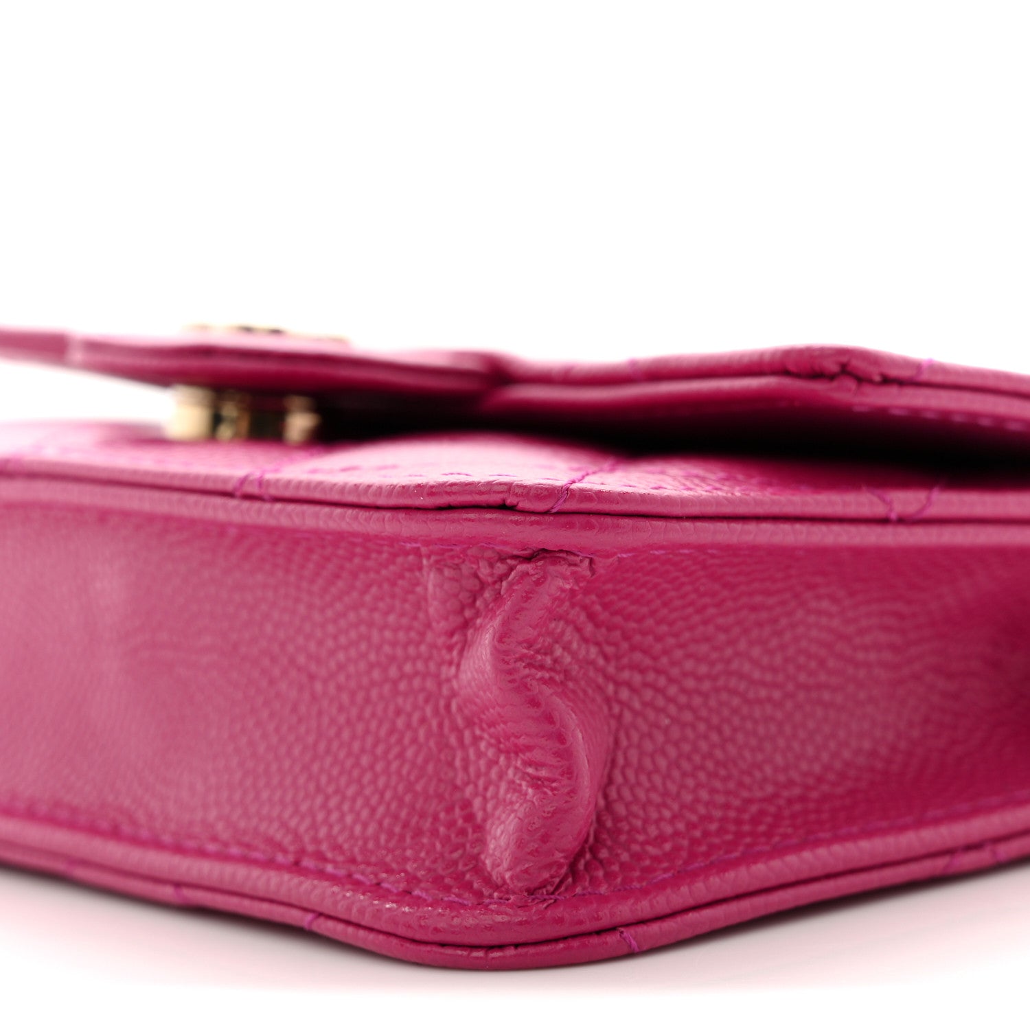 Chanel Caviar Quilted Mini Chain Bag Dark Pink 10 of 10