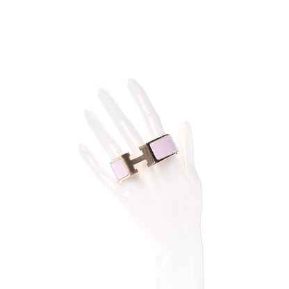 Hermes Enamel Wide Clic Clac H Bracelet PM Rose Dragee 2 of 4
