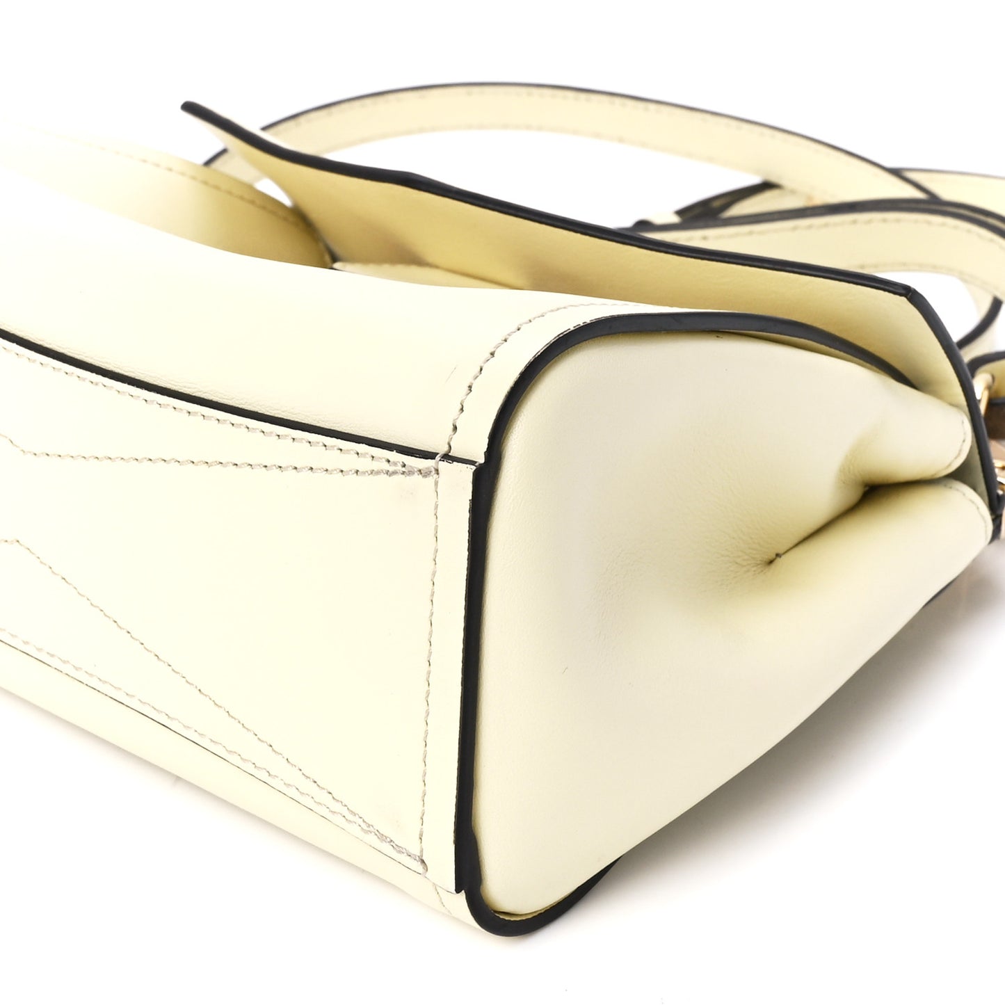 Calfskin Mini Mystic Shoulder Bag Pale Yellow