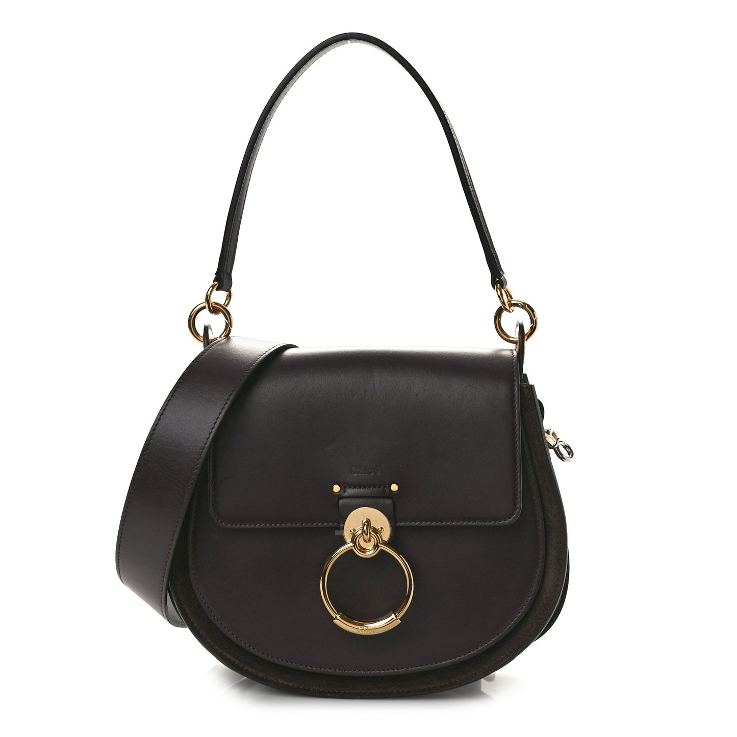 Calfskin Large Tess Bag Burnt Brown