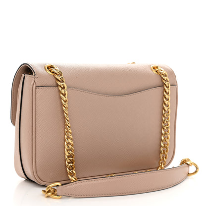 Prada Saffiano Flap Shoulder Bag Cipria 3 of 10