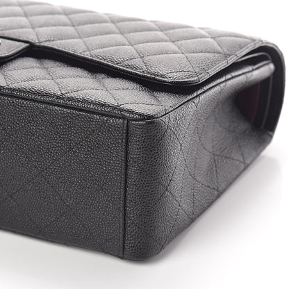 Chanel Caviar Quilted Maxi Double Flap Black 10 of 11