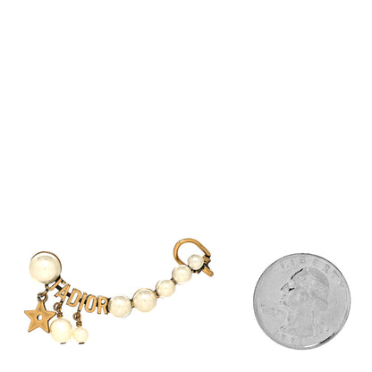 Christian Dior Metal Pearl J'Adior Ear Cuff Gold White 2 of 4