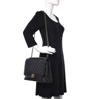 Chanel Caviar Quilted Maxi Double Flap Black 2 of 11