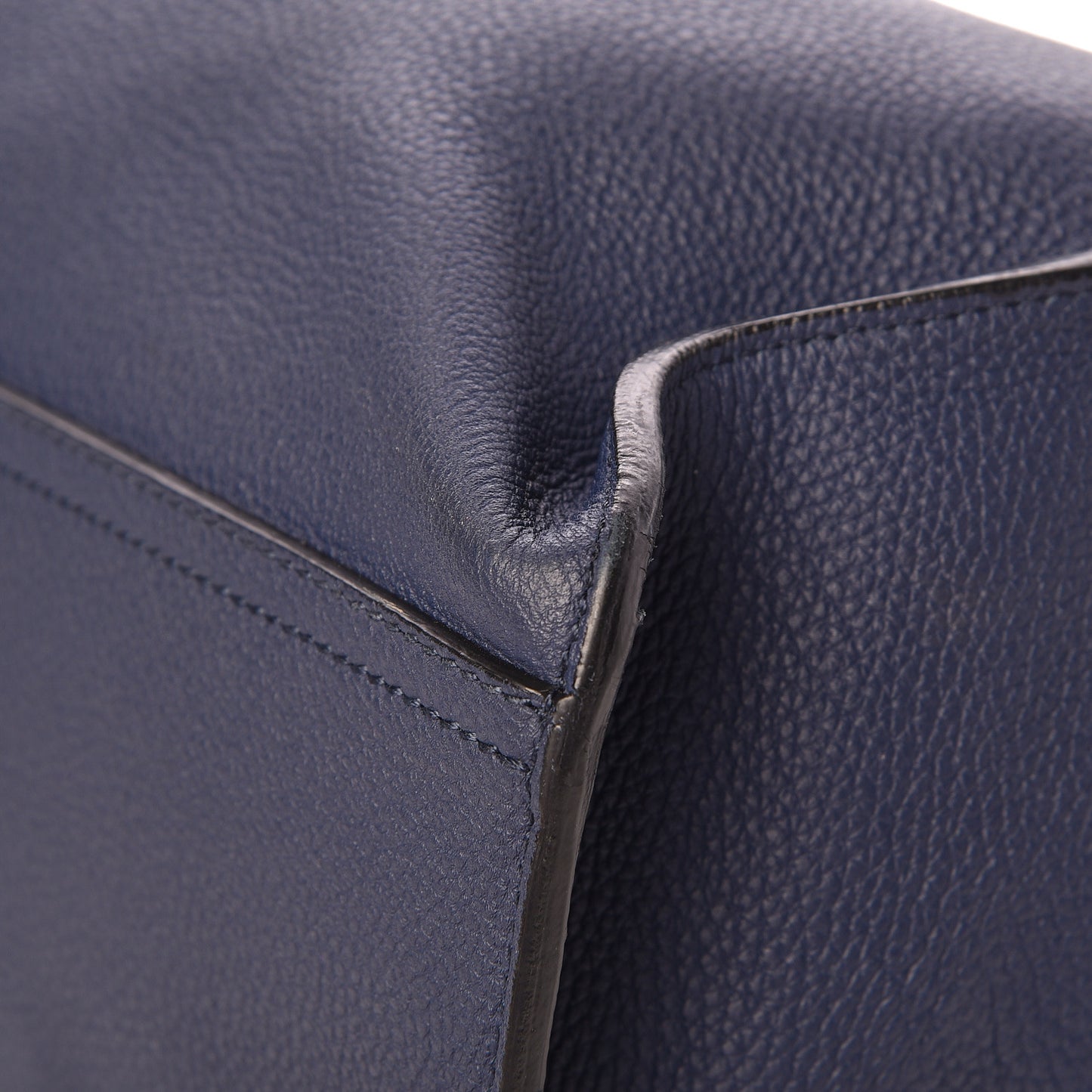 Soft Calfskin Medium Jackie Top Handle Bag Classic Blue Marine