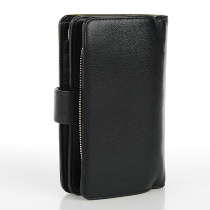 Chanel Caviar Sevruga L-Zip Pocket Wallet Black 3 of 9