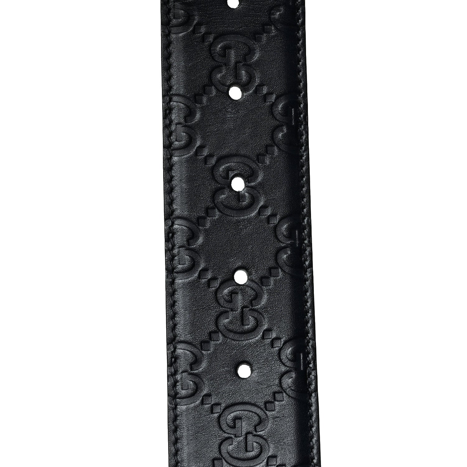 Gucci Guccissima Signature Interlocking G 40mm Belt 90 36 Black 4 of 7