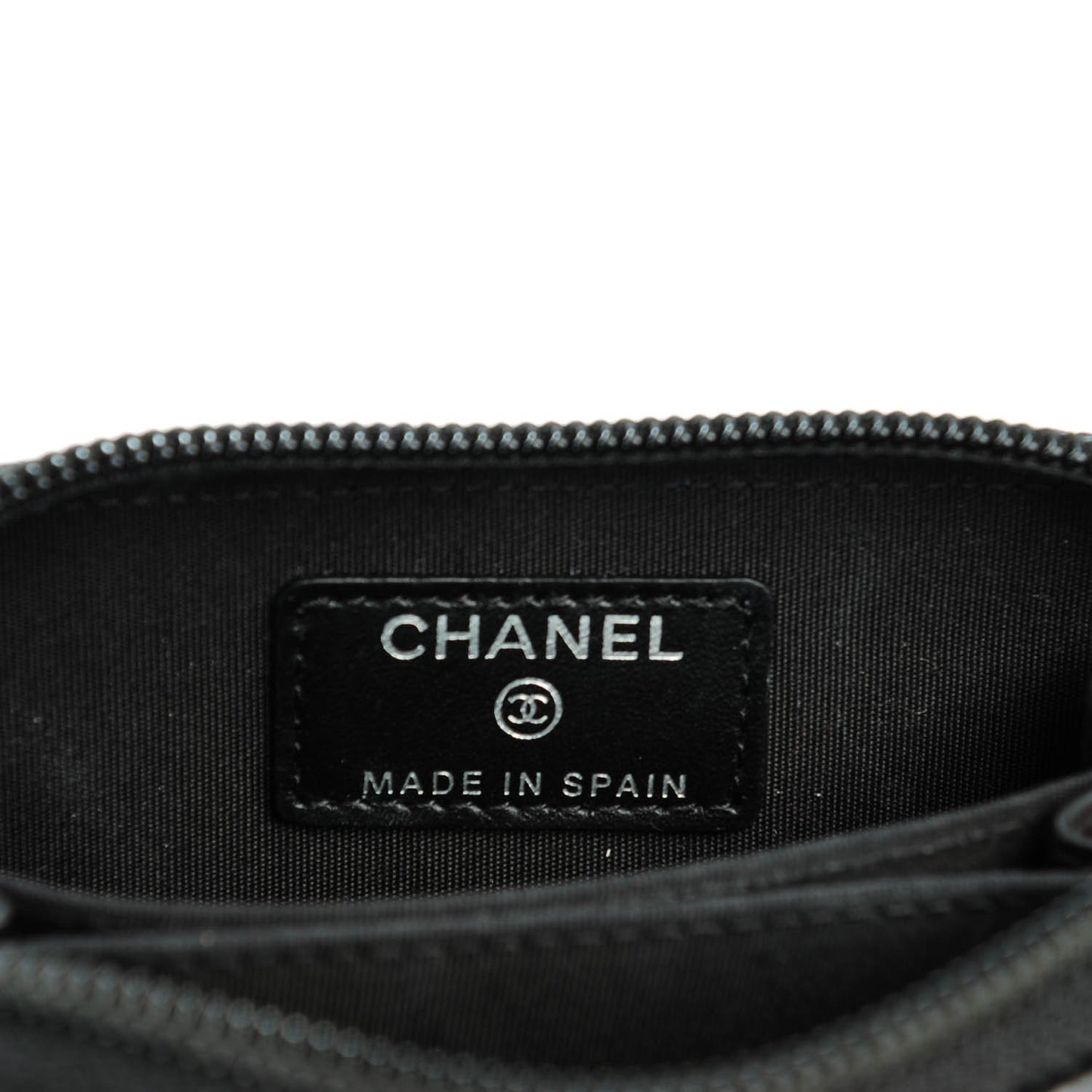 Caviar Timeless CC Zip Around Coin Purse Black