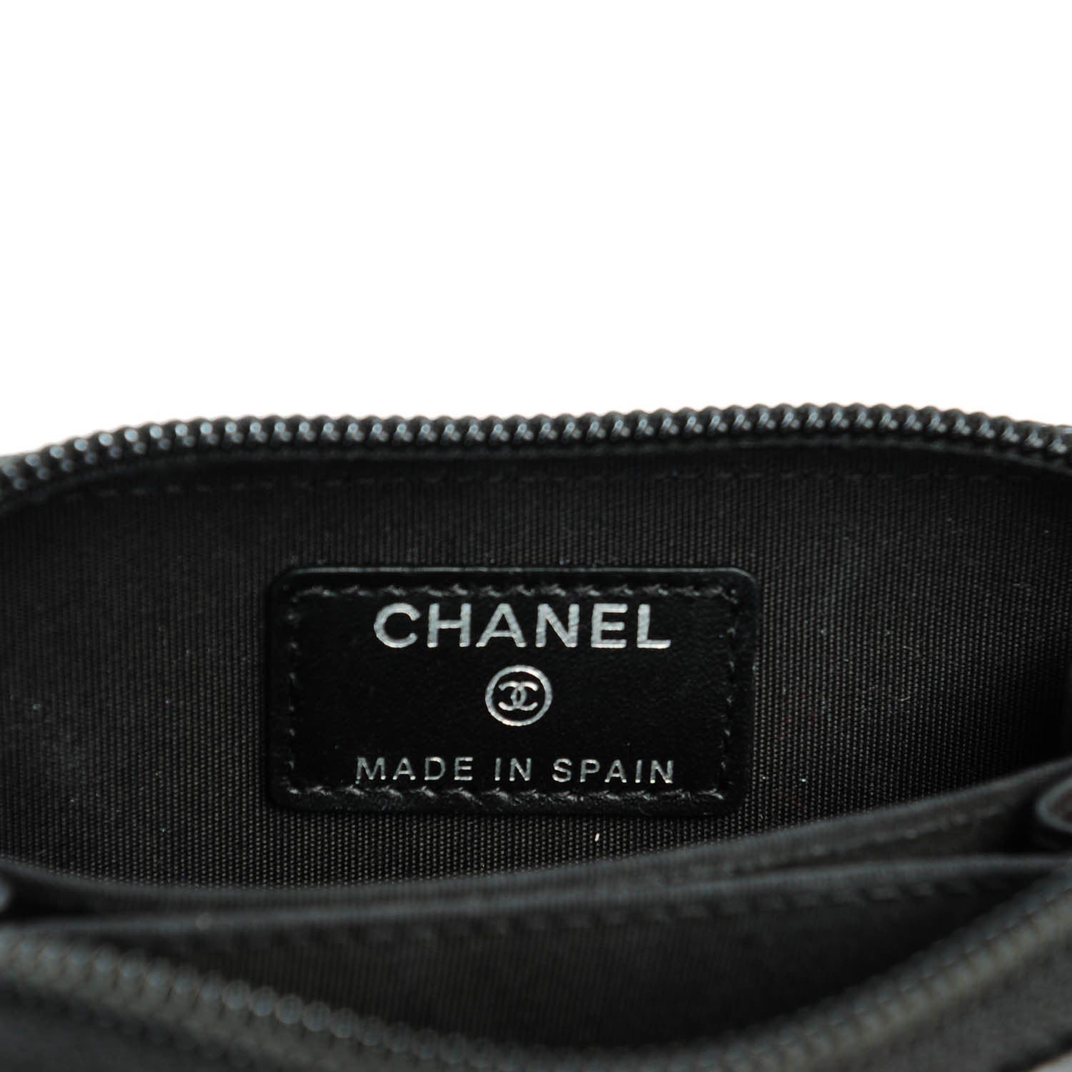 Chanel Caviar Timeless CC Zip Around Coin Purse Black 6 of 7