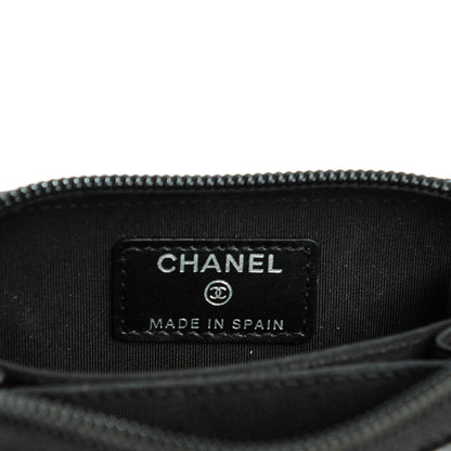 Chanel Caviar Timeless CC Zip Around Coin Purse Black 6 of 7
