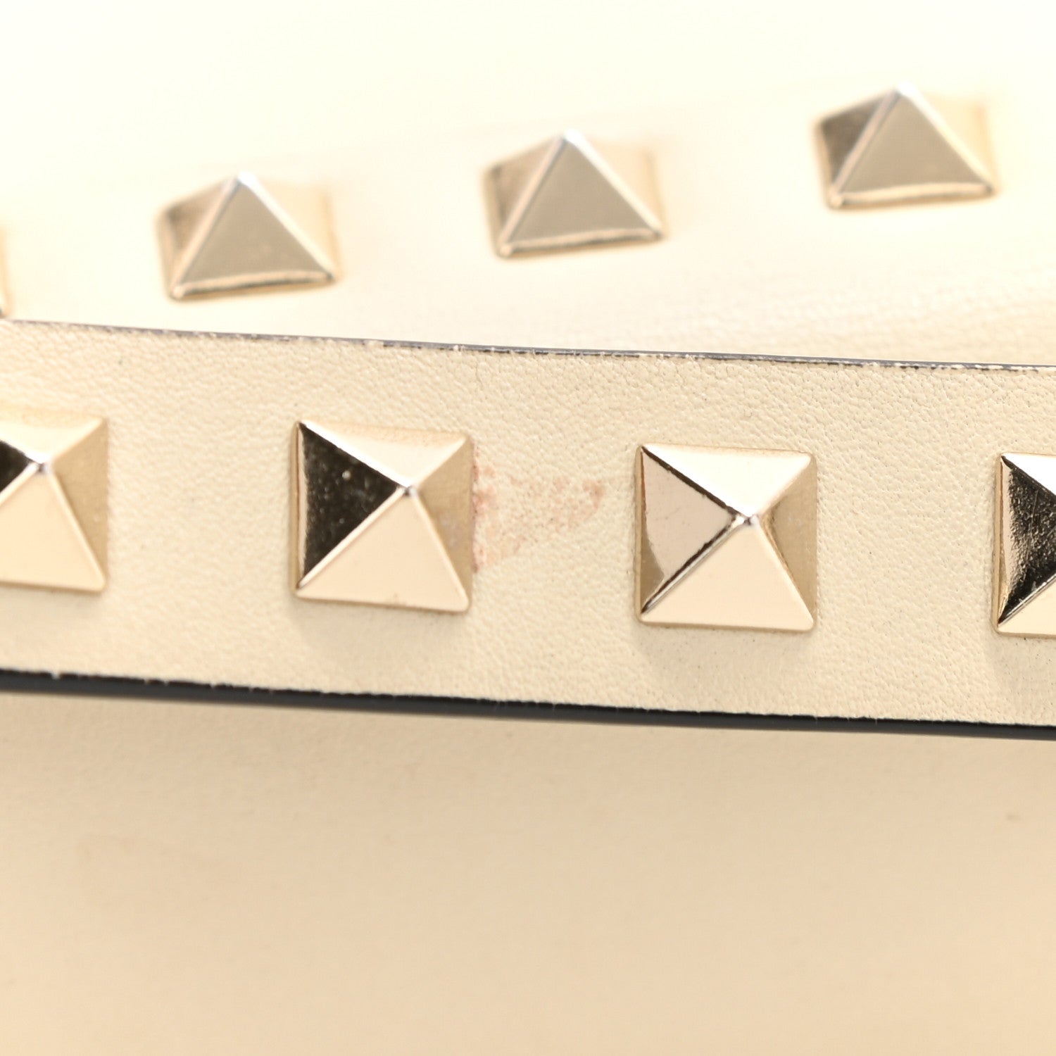 Valentino Garavani Vitello Small Rockstud Single Handle Flap Bag Light Ivory 19 of 19