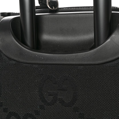 Gucci Monogram Jumbo GG Textured Dollar Calfskin Small Carry On Trolley Black 10 of 12