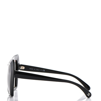 Chanel Cat Eye Spring Sunglasses 5364 Black 4 of 8