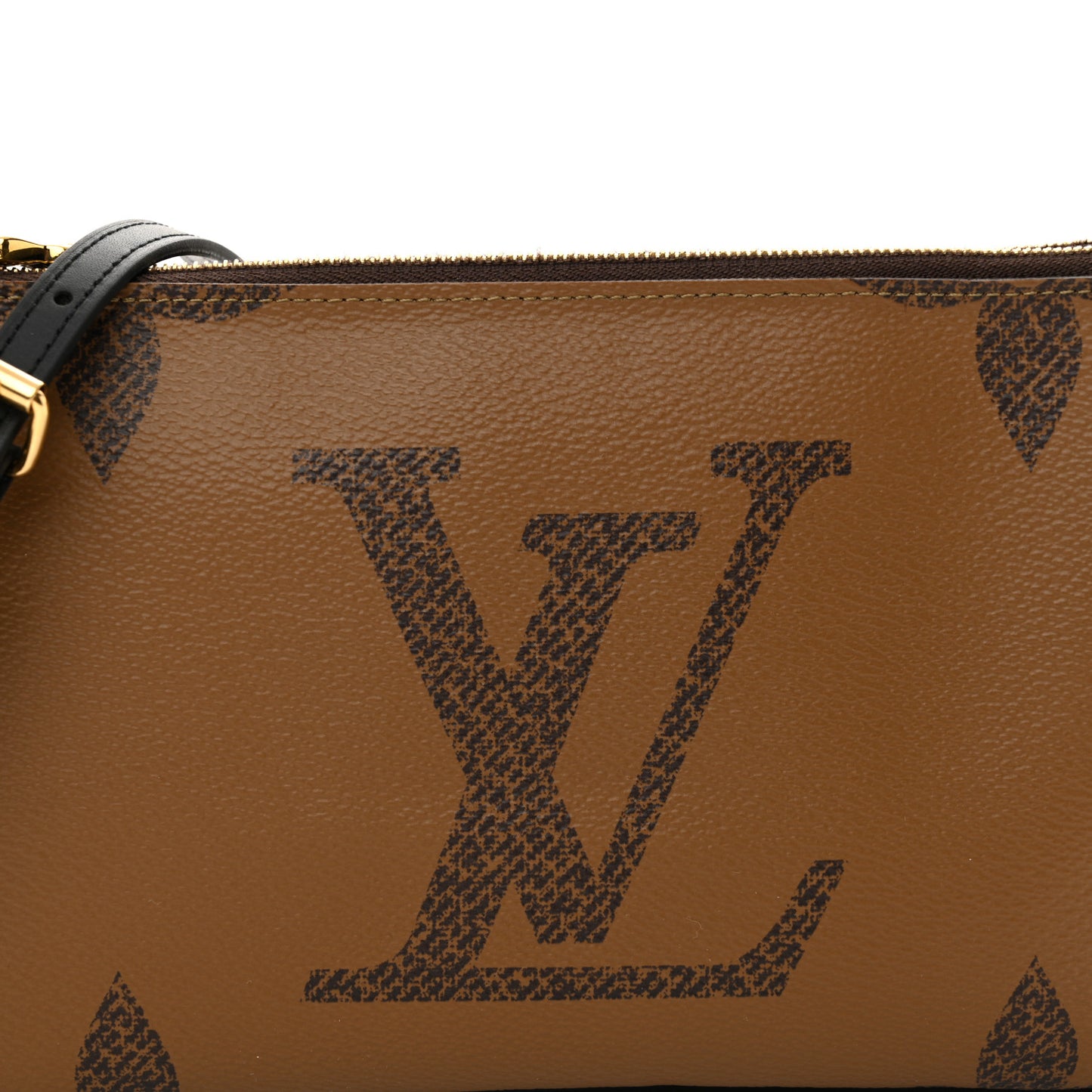 Reverse Monogram Giant Double Zip Pochette