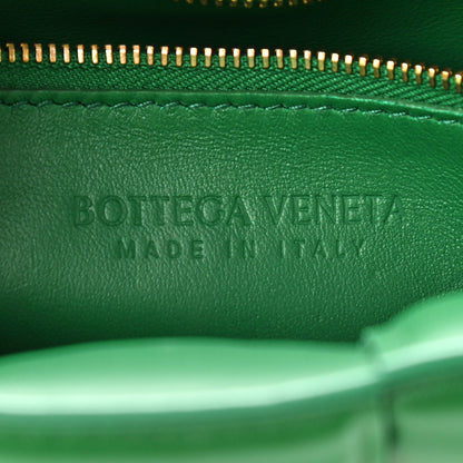 Bottega Veneta Lambskin Maxi Intreccio Padded Chain Cassette Crossbody Bag Racing Green 6 of 9